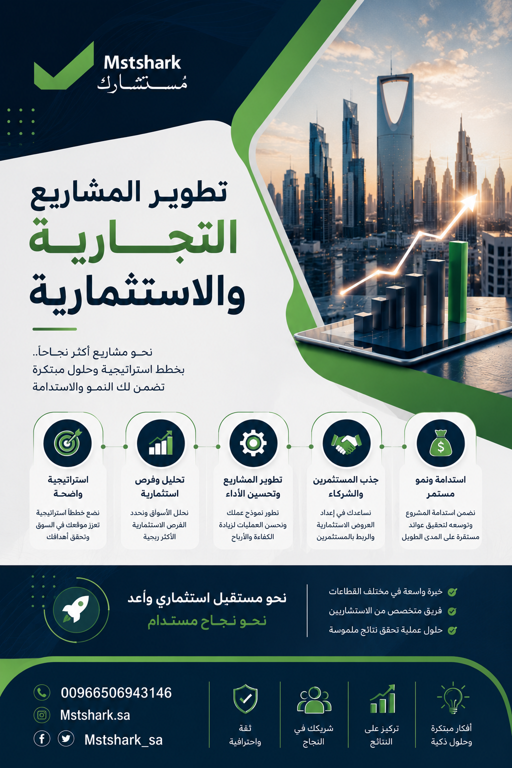 تطوير المشاريع التجارية والاستثمارية